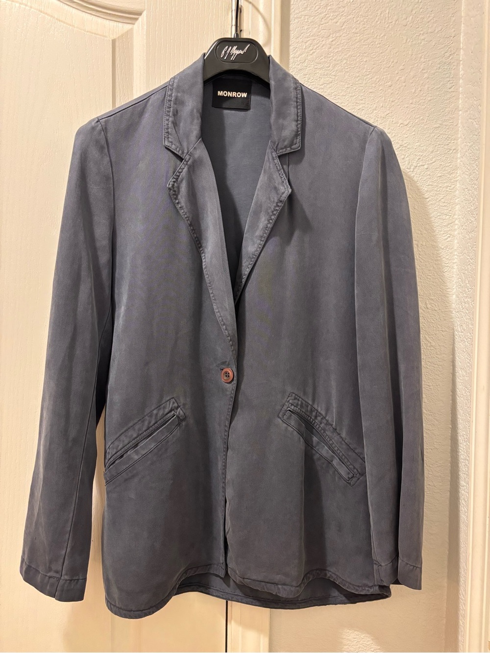 Charcoal Relaxed Blazer Jacket – Size S - Picture 8 of 9